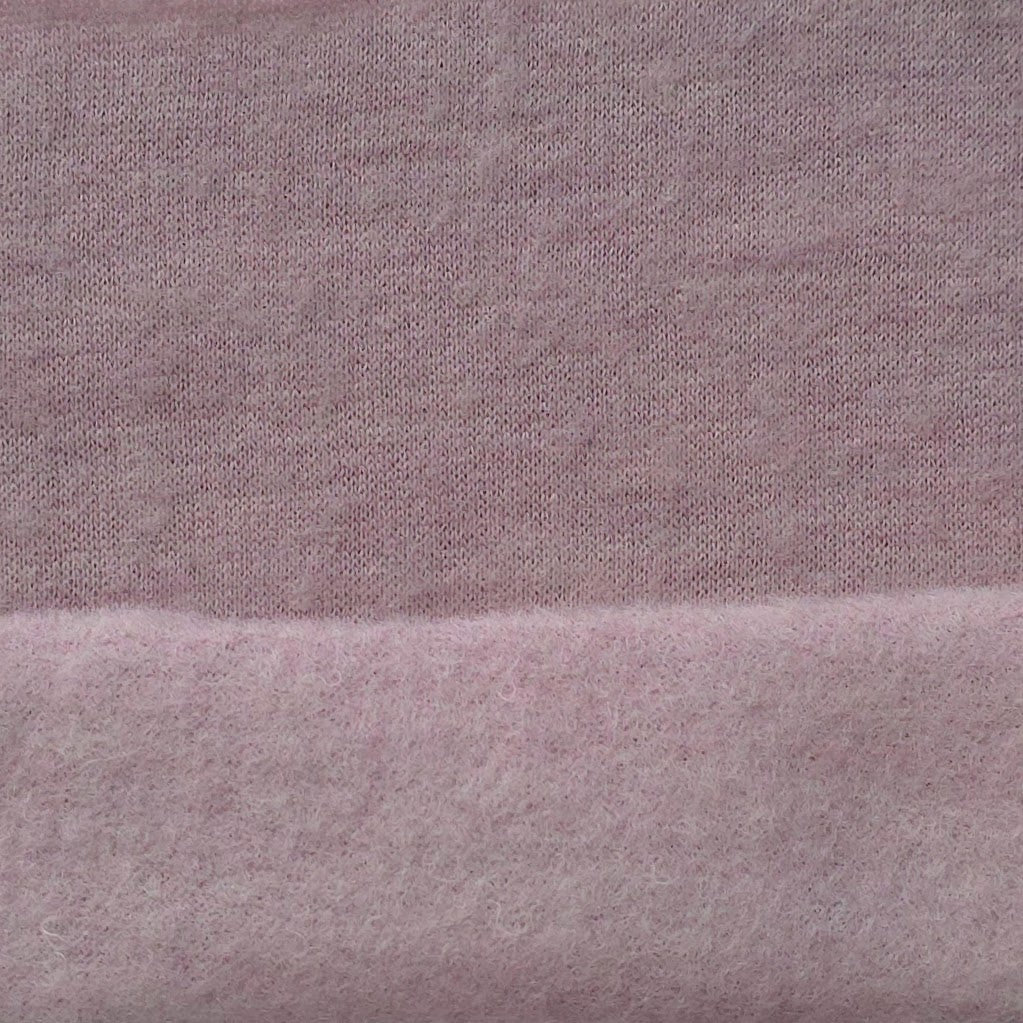 Merino Wool Organic Cotton Double-Brushed Fleece Knit
