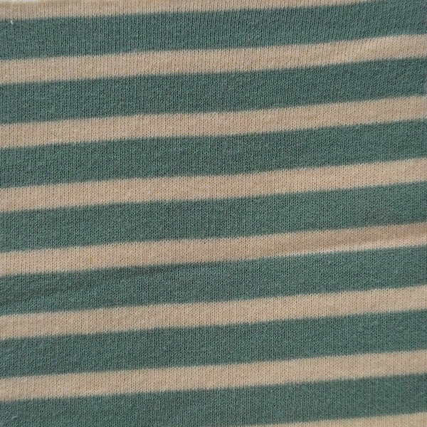 Heavy Organic Cotton Teddy Stripe Terry Knit