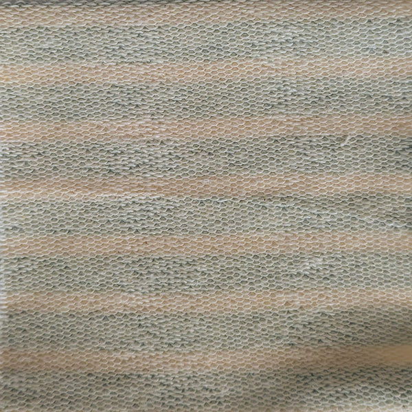 Heavy Organic Cotton Teddy Stripe Terry Knit