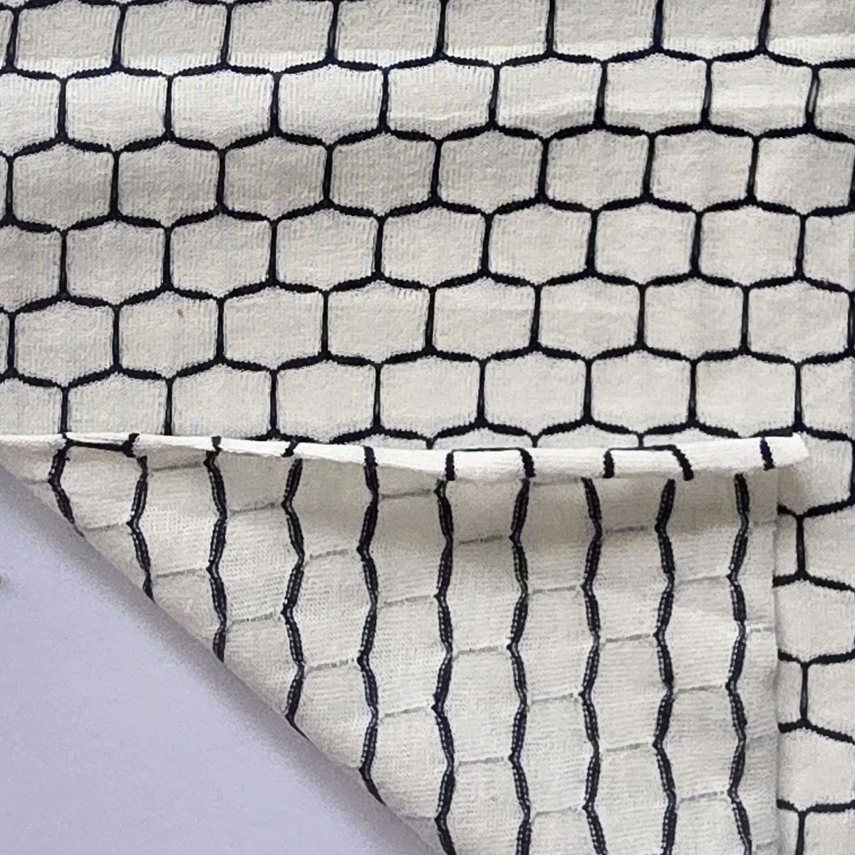 Lightweight Organic Cotton Semi-Jacquard Knit