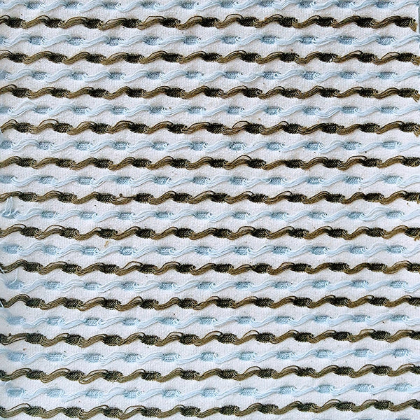 Organic Cotton Stretch Semi-Jacquard Dot Stripe Jersey Knit