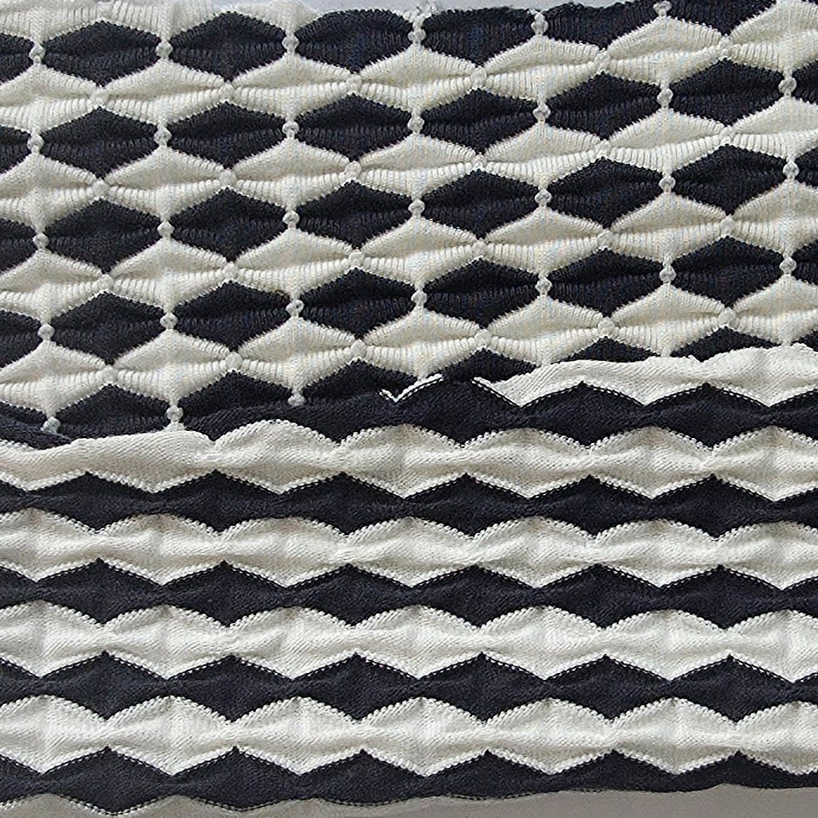 Organic Cotton Recycled Poly Semi-Jacquard Knit