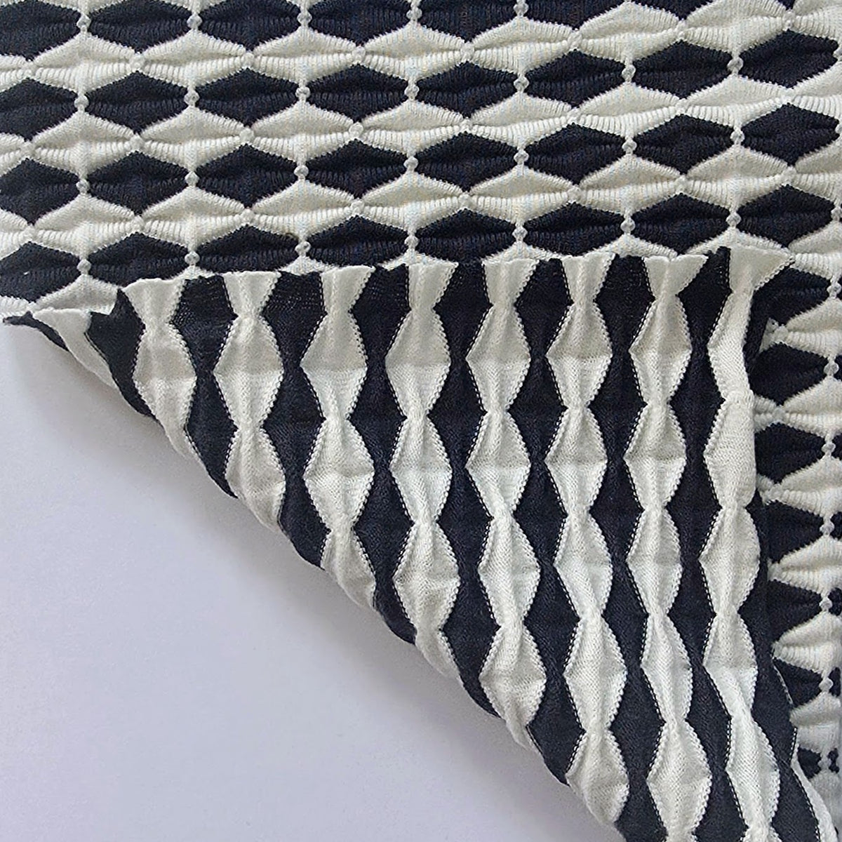 Organic Cotton Recycled Poly Semi-Jacquard Knit