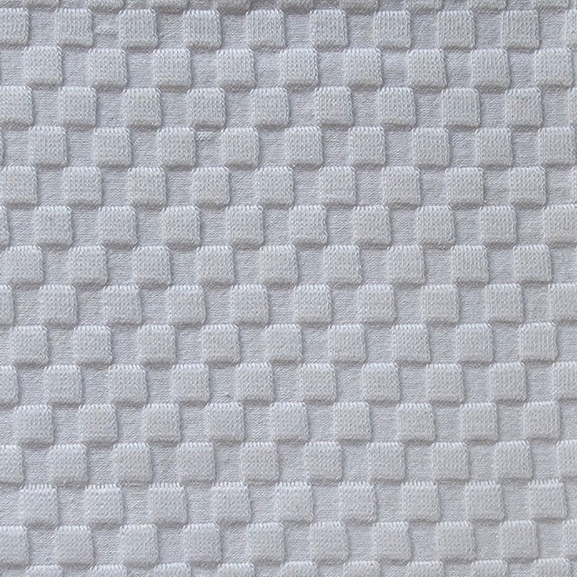 Heavy Organic Cotton Spandex Checkerboard Jacquard Knit