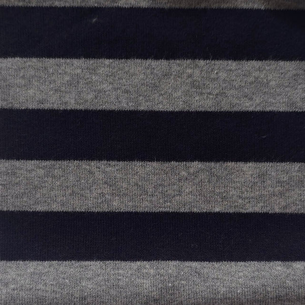 Organic Cotton Poly Yarn-Dyed Velour Stripe Knit