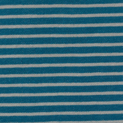 Organic Cotton Poly Double-Layer Stripe Jersey Knit