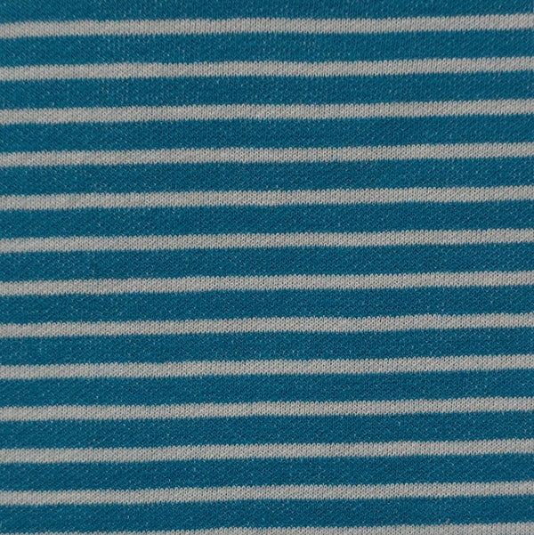 Organic Cotton Poly Double-Layer Stripe Jersey Knit
