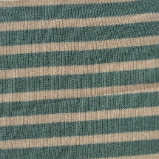 100% organic cotton heavy teddy stripe terry knit fabric 370 GSM