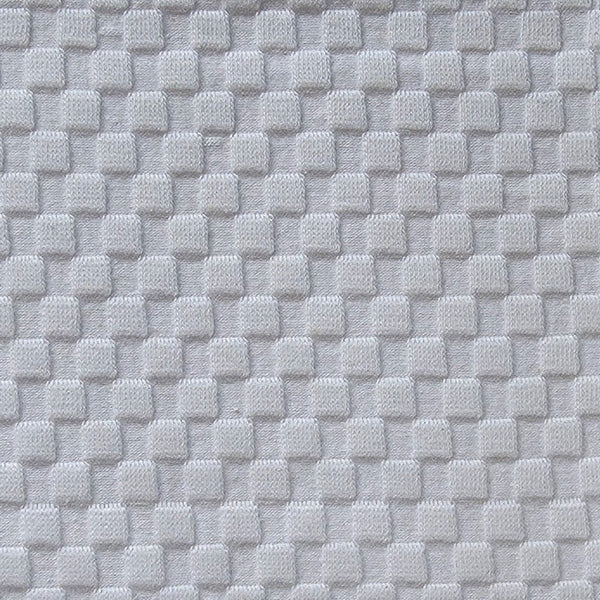 Heavy Organic Cotton Spandex Checkerboard Jacquard Knit