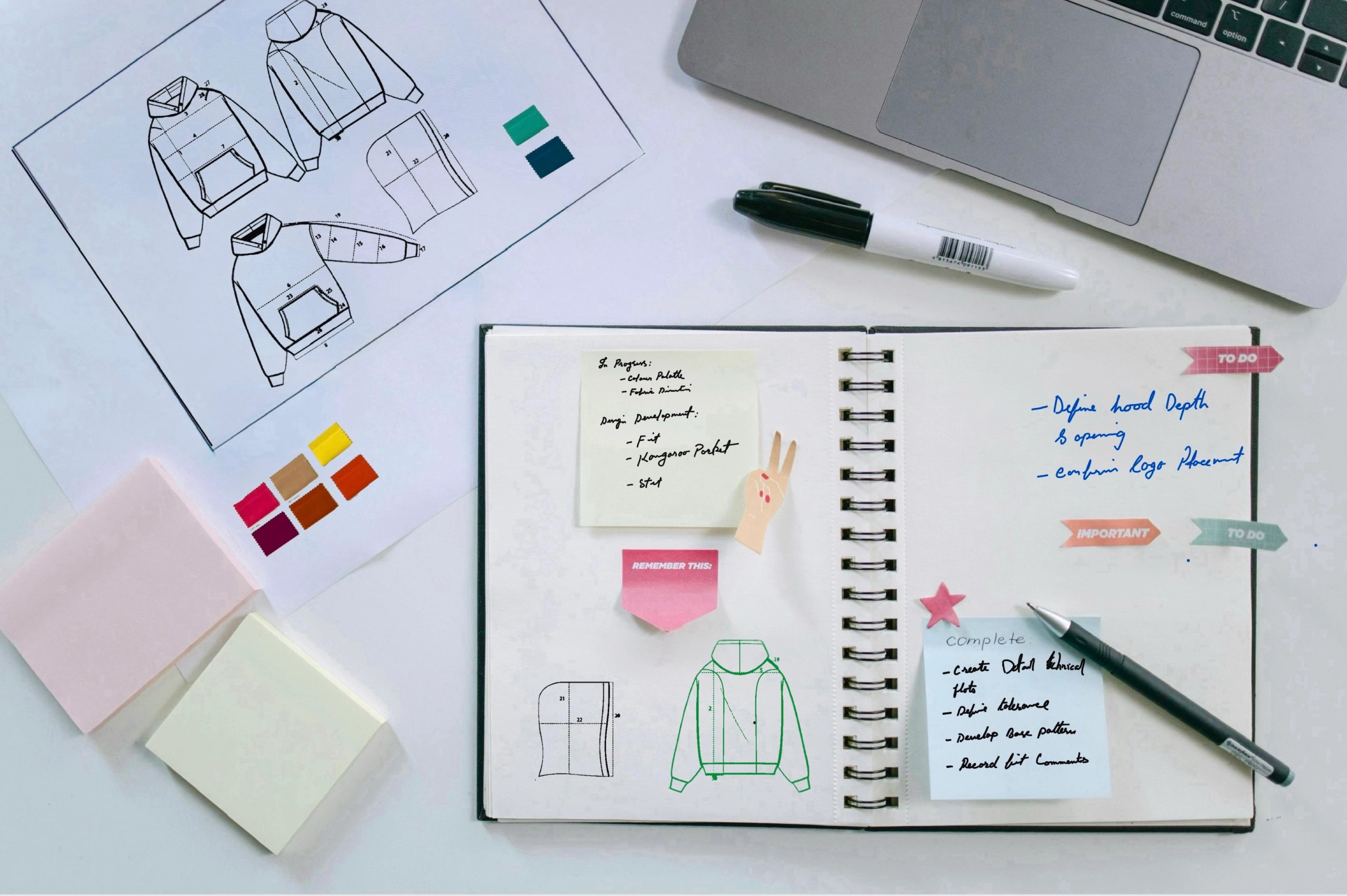 MMS technical design and CAD development services for fashion brands.