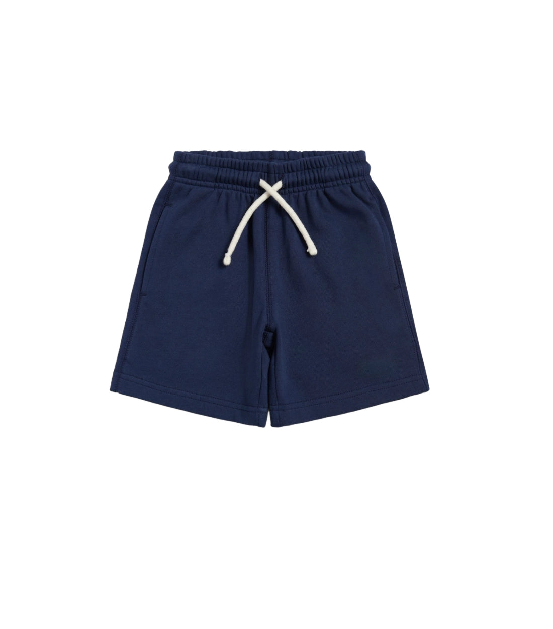 Custom heavyweight French terry shorts sample with premium drawstring and pocket detail by Middleman Sourcing.