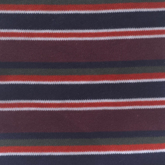 100% organic cotton interlock auto stripes fabric 195 GSM