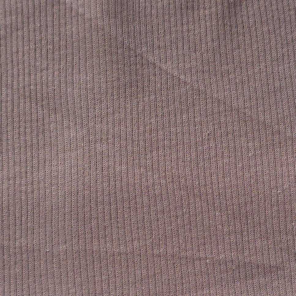 50% organic cotton 50% Lenzing Modal 2x1 rib fabric