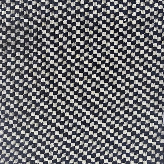 100% organic cotton mini chessboard semi-jacquard single jersey fabric 200 GSM